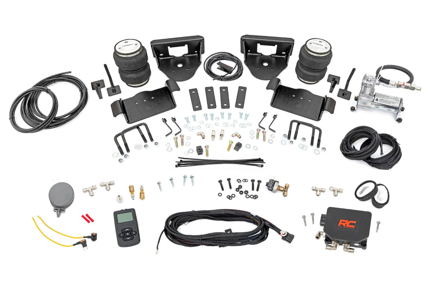 Rough Country Air Spring Kit w/compressor | Wireless Controller | 0-6" Lifts | Ford F-150 (04-14)