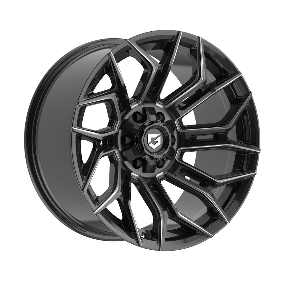 Gear 20X9 776BM 8X170 +18MM BLACK MILLED SPOKE