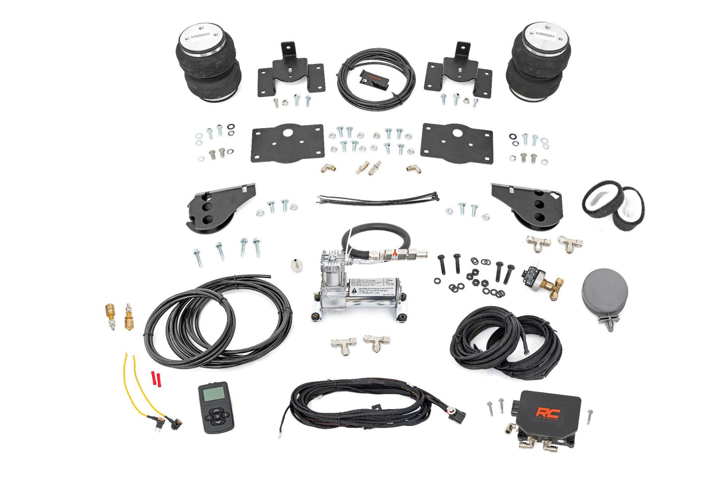 Rough Country Air Spring Kit w/compressor | Wireless Controller | Stock Height | Ram 1500 (10-18 & Classic)