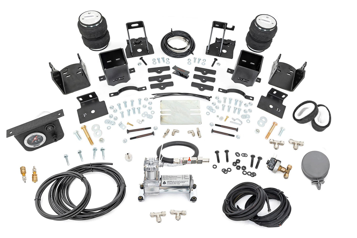 Rough Country Air Spring Kit w/compressor | Ford F-250/F-350 Super Duty 4WD (2005-2016)