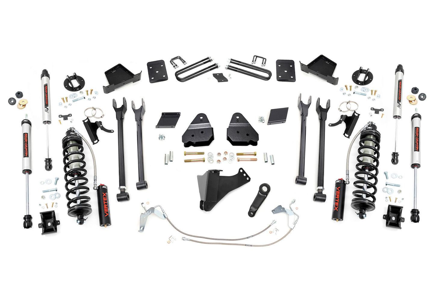 Rough Country 6 Inch Lift Kit | 4-Link | No OVLD | C/O V2 | Ford F-250 Super Duty (11-14)