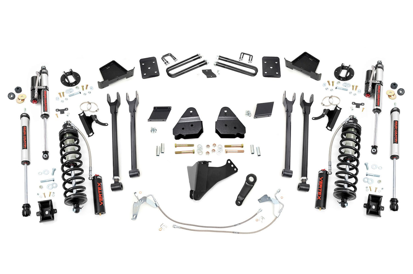 Rough Country 6 Inch Lift Kit | 4-Link | No OVLD | C/O Vertex | Ford F-250 Super Duty (15-16)