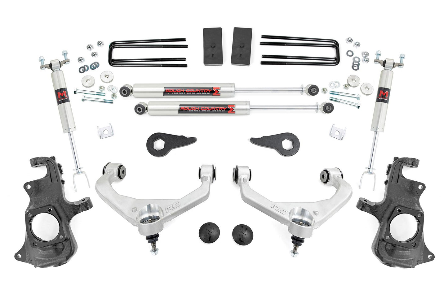Rough Country 3.5 Inch Knuckle Lift Kit | M1 | w/ Overloads | Chevy/GMC 2500HD/3500HD (11-19)