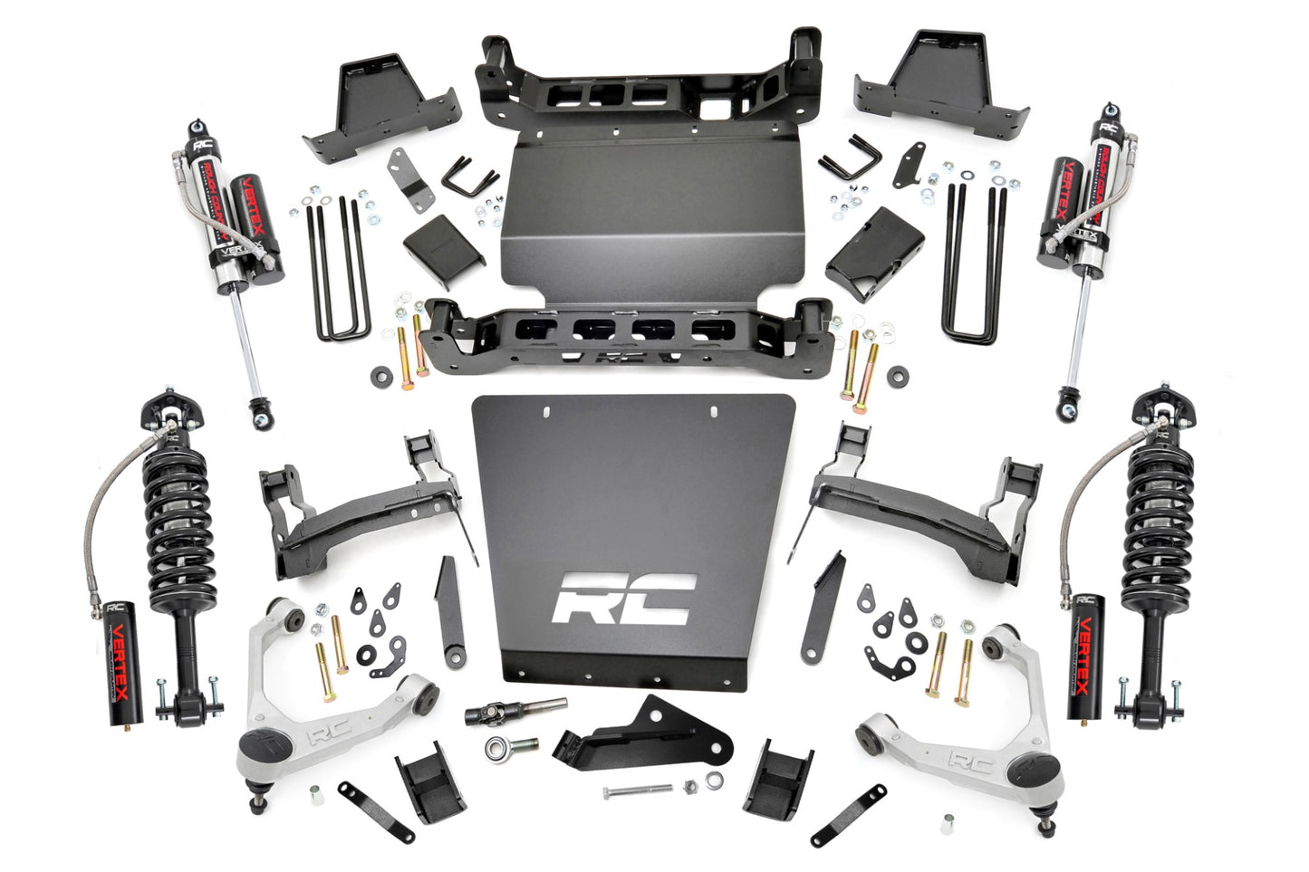 Rough Country 7 Inch Stamped Steel LCA Lift Kit | Forged UCA | Bracket | Vertex | Chevy/GMC 1500 (16-18)