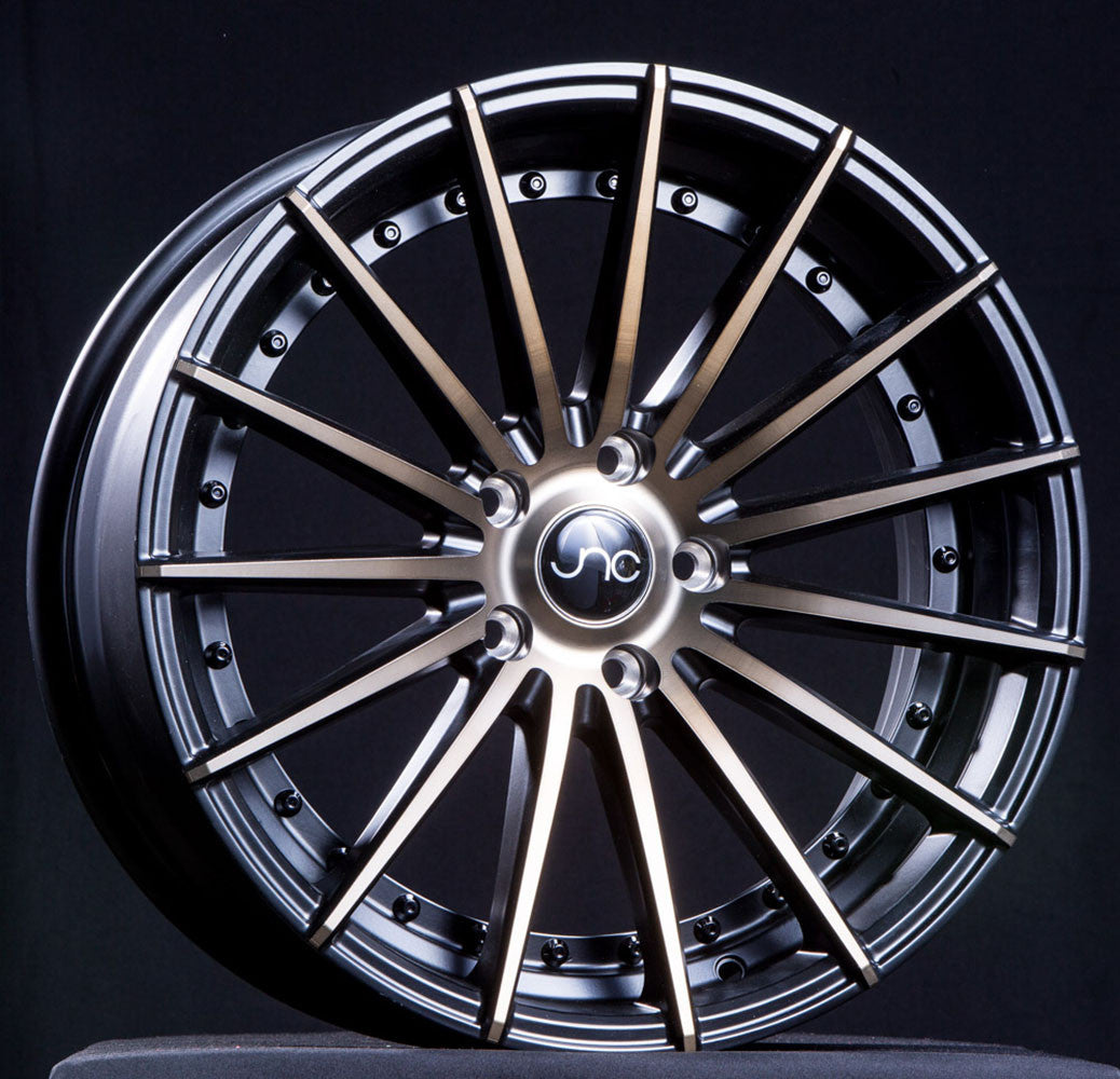 JNC042 Matte Black Machined Bronze Face