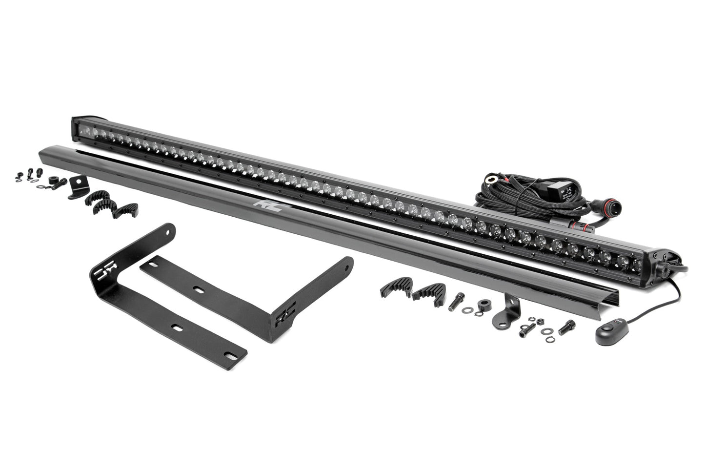 Rough Country 50" Single Row LED Light Kit | Black Series | Front-Facing | Kubota RTV-X900/RTV-X1100