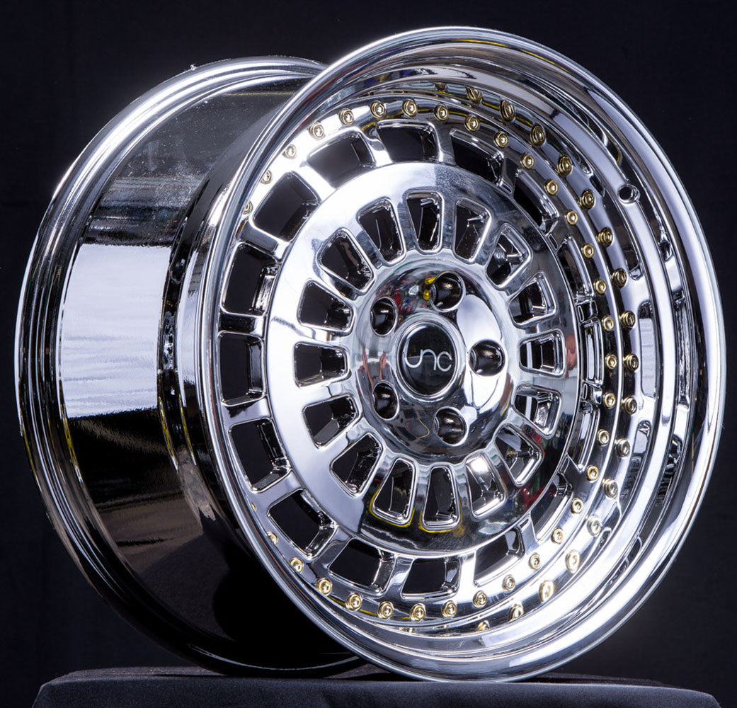 JNC046 Platinum with Chrome Rivets