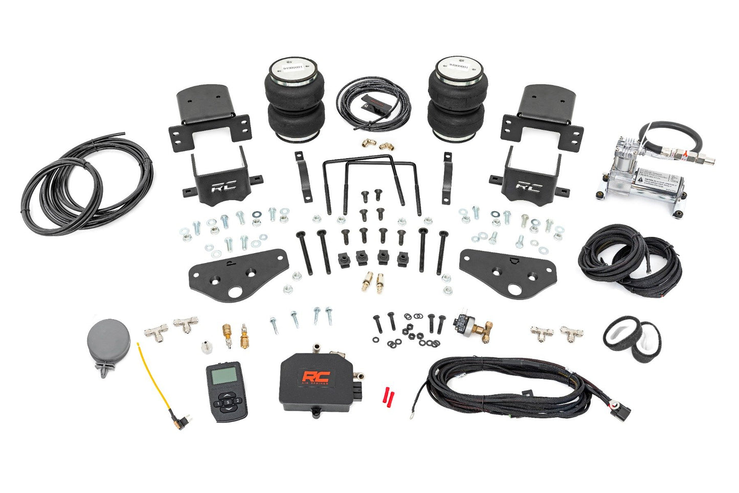 Rough Country Air Spring Kit w/compressor | Wireless Controller | Ford F-250/F-350 Super Duty (17-26)