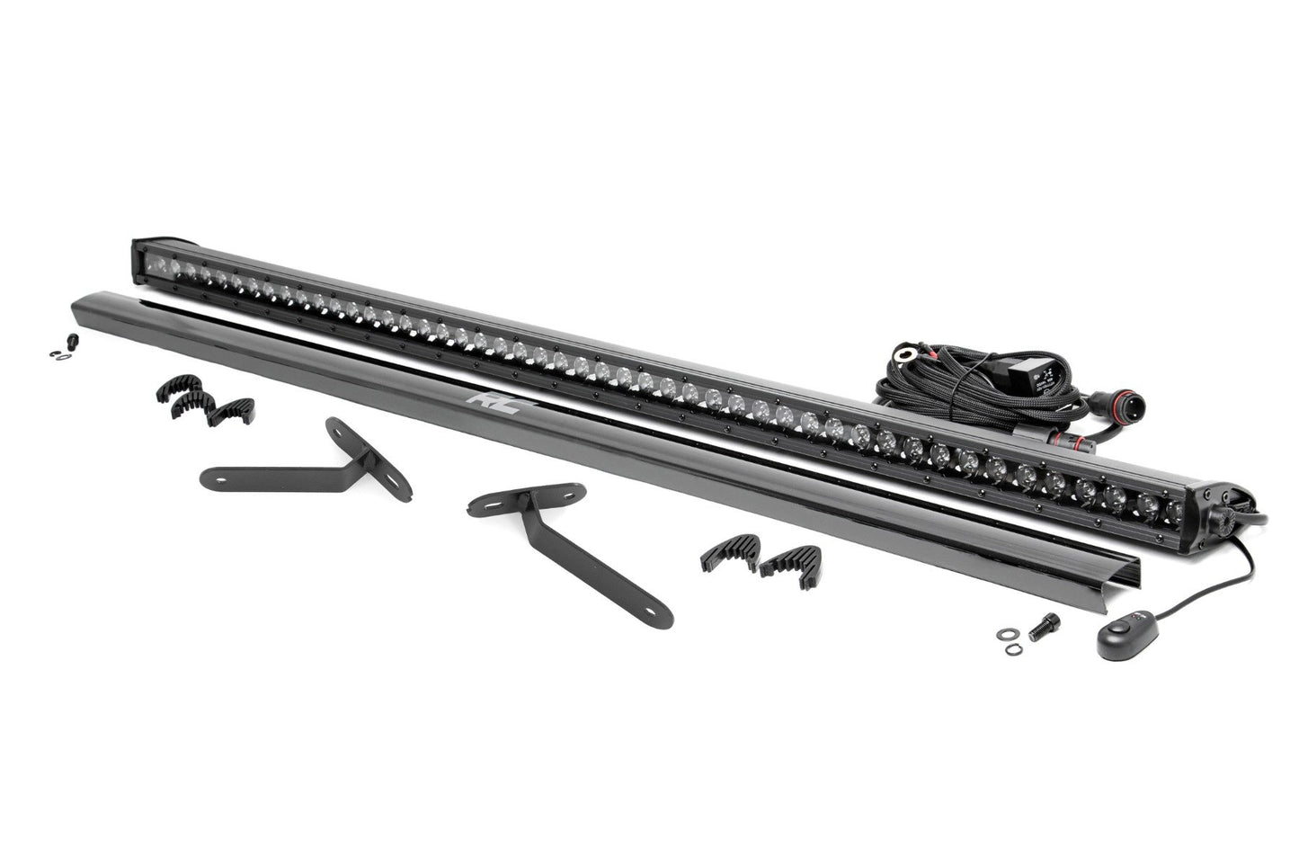 Rough Country LED Light | Deck Roof | 50" Blk Single Row | Can-Am Defender MAX HD10