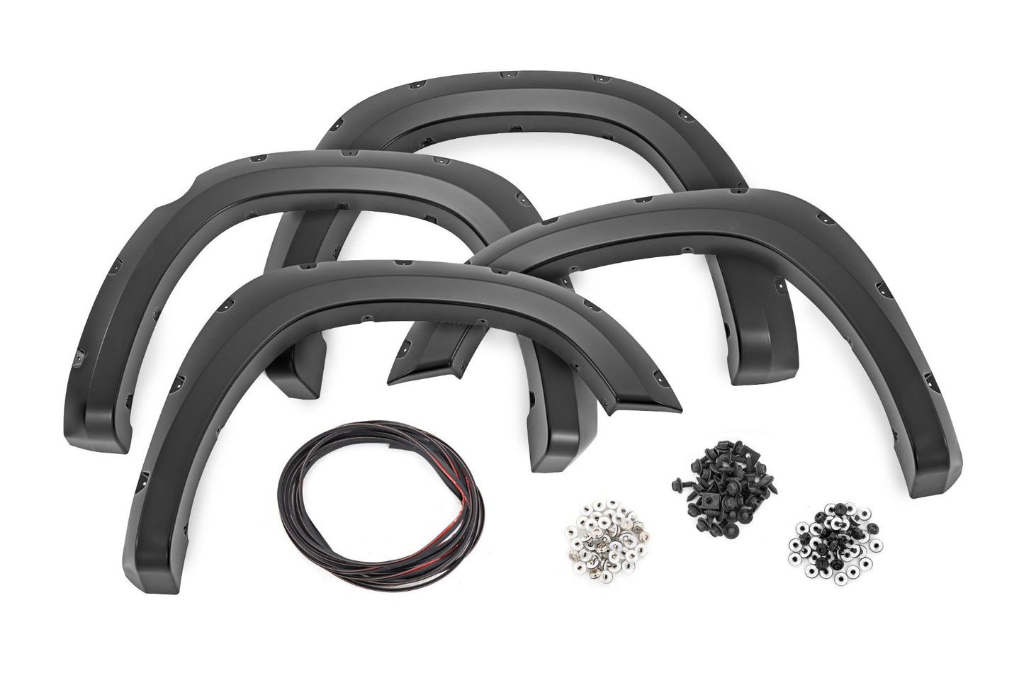 Rough Country Pocket Fender Flares | PXJ Diamond Black | Ram 1500 2WD/4WD (2019-2024)