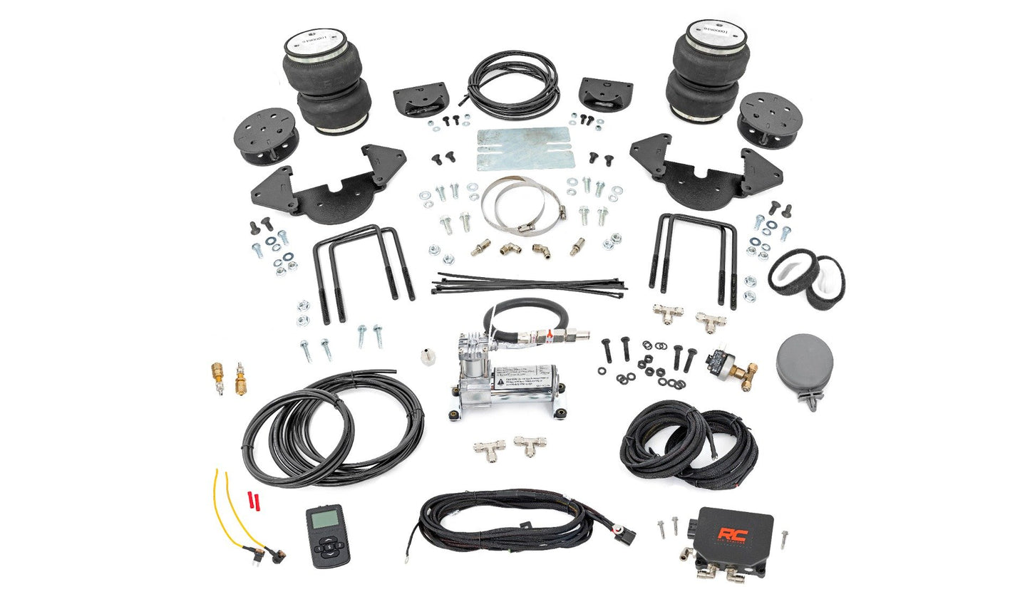 Rough Country Air Spring Kit w/compressor | 4-6 Inch Lift Kit | Wireless Controller | Chevy/GMC 1500