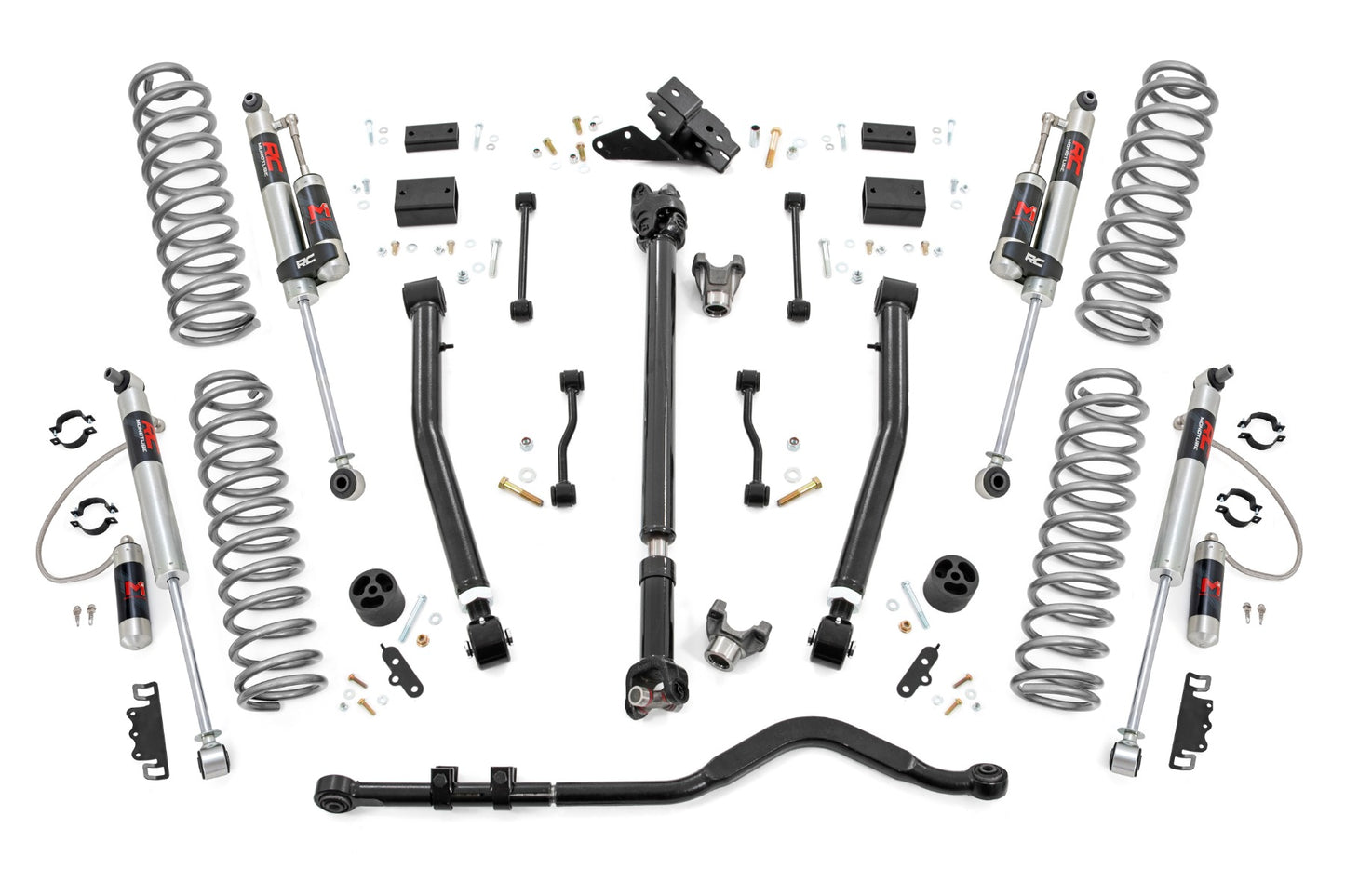Rough Country 3.5 Inch Lift Kit | Adj LCA | FR D/S | M1R | Jeep Wrangler JL Rubicon (18-23)