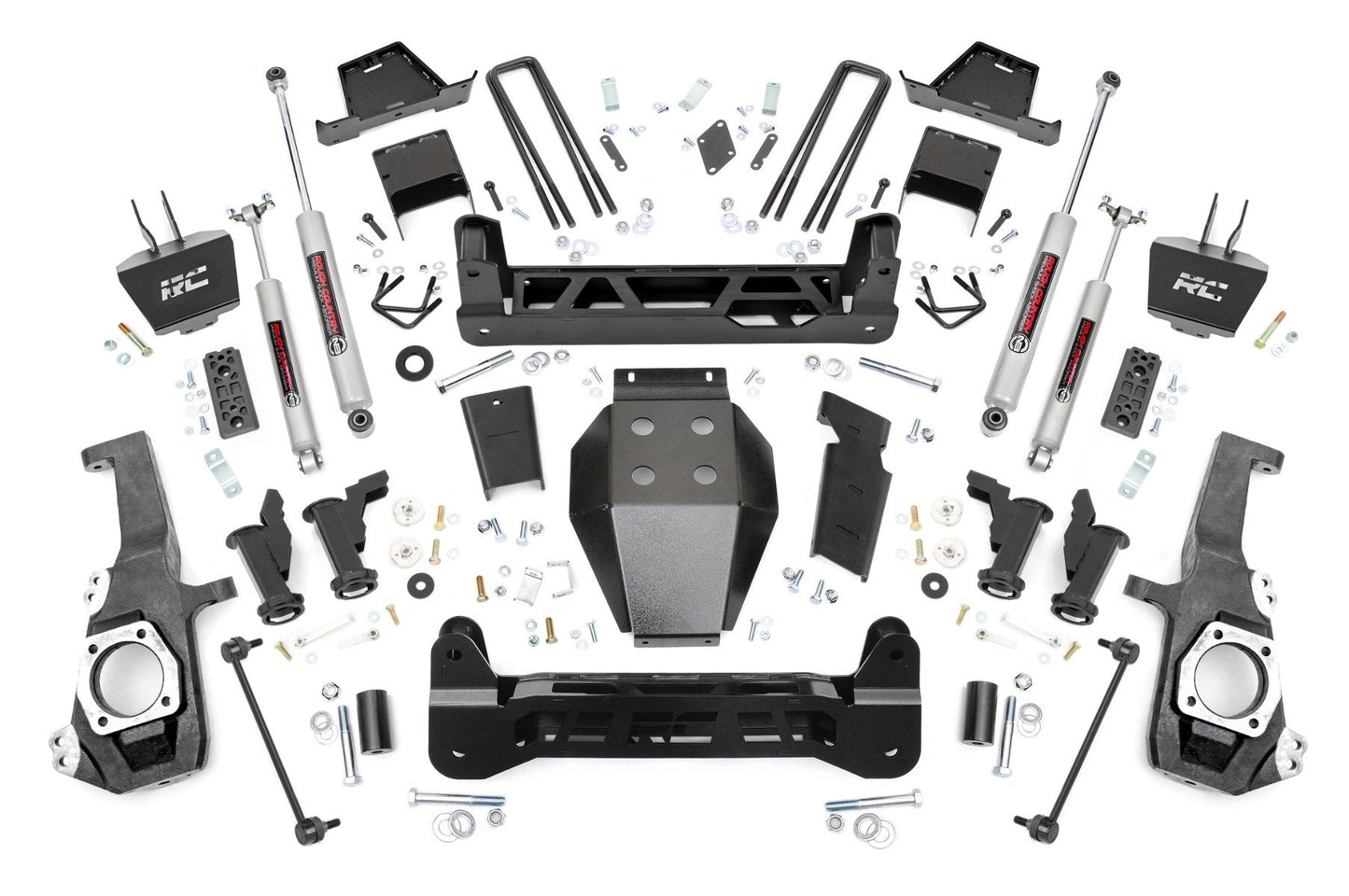 Rough Country 7 Inch Lift Kit | Torsion Drop | w/ Overloads | Chevy/GMC 2500HD/3500HD (20-26)