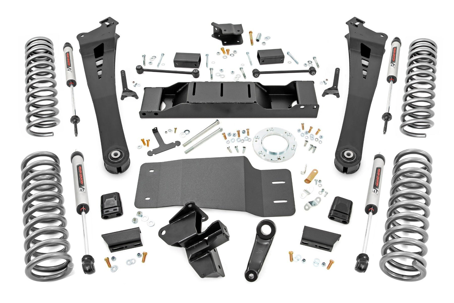 Rough Country 5 Inch Lift Kit | Dual Rate Coils | V2 | Non-AISIN | Ram 2500 4WD (2019-2024)