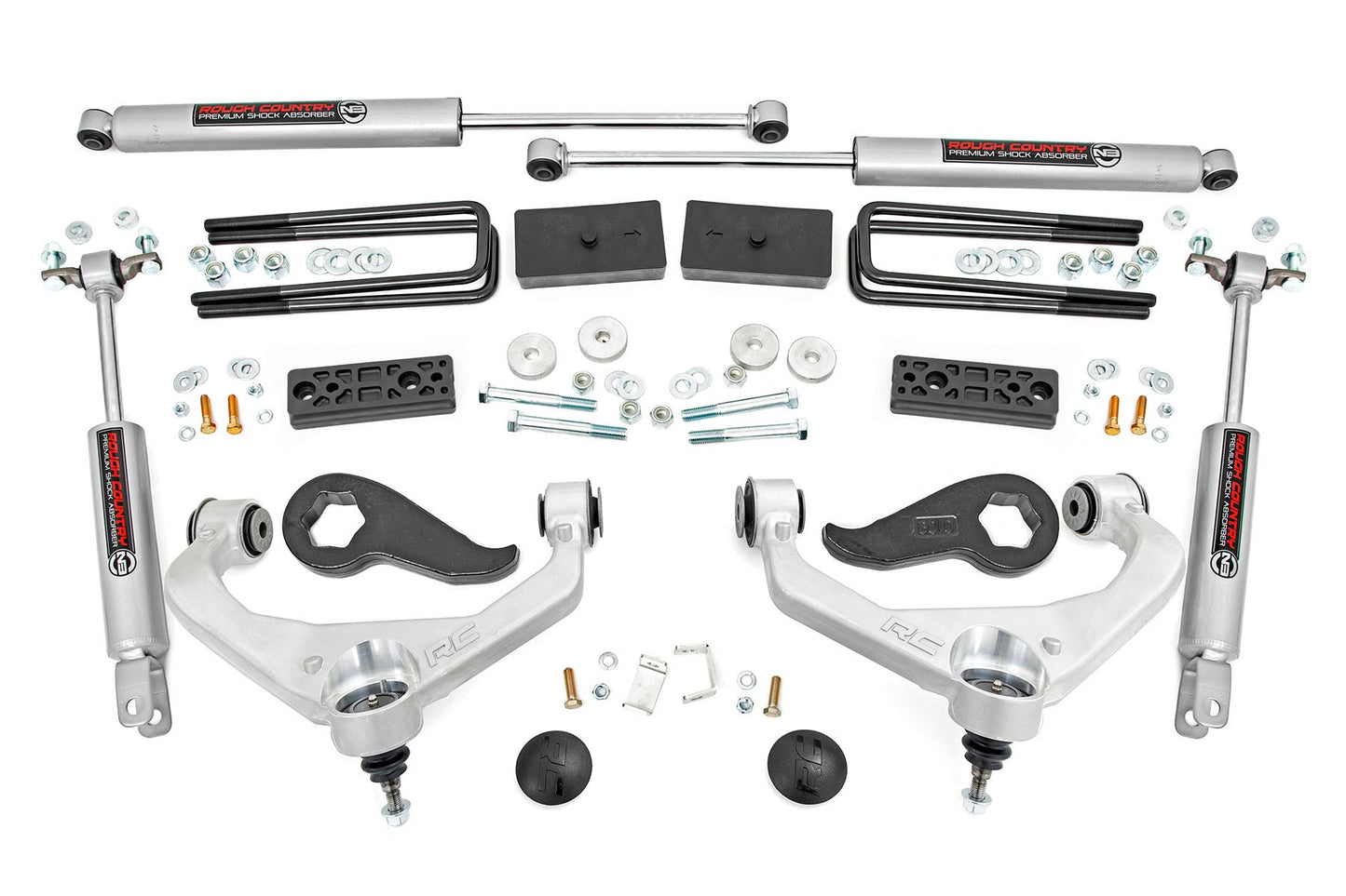 Rough Country 3 Inch Lift Kit | w/ Overloads | Chevy/GMC 2500HD/3500HD (20-26)