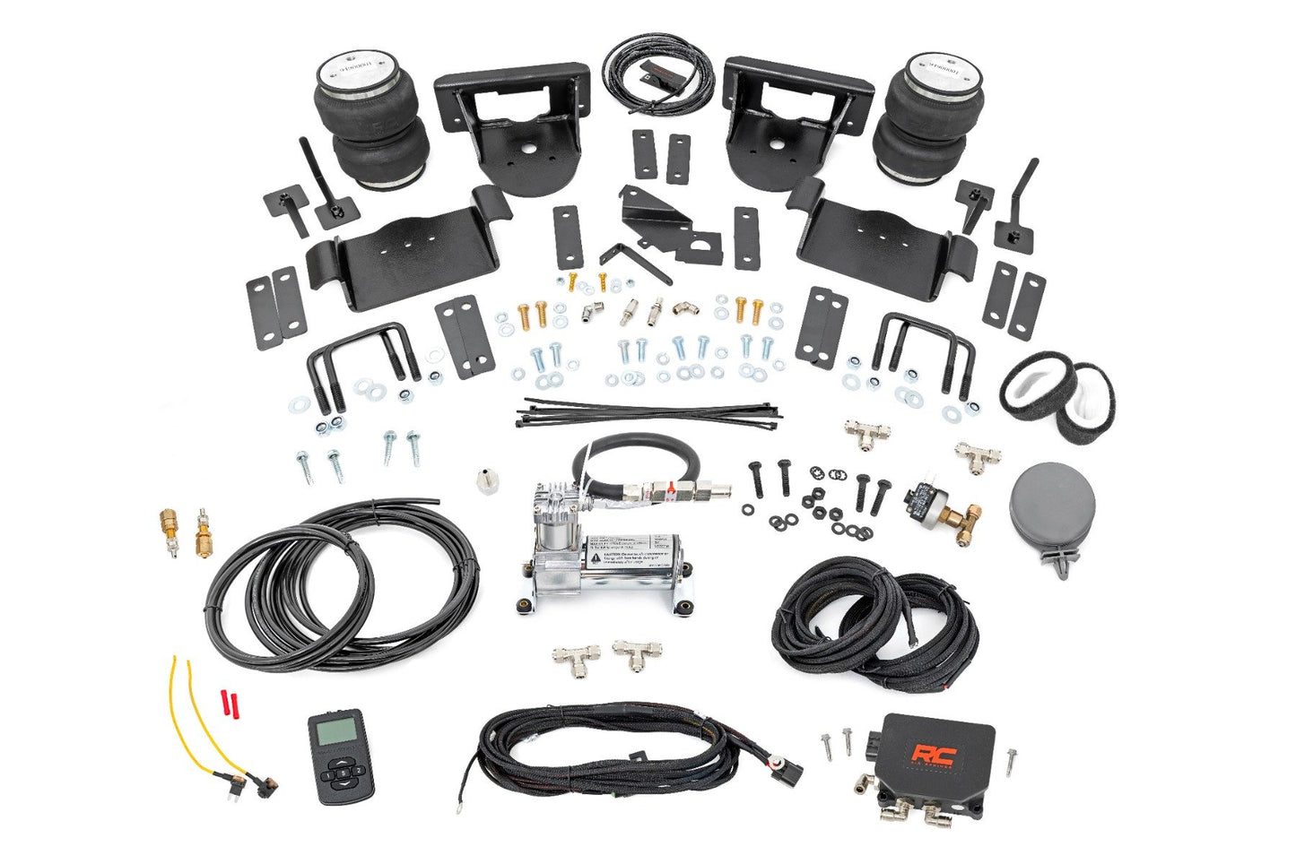 Rough Country Air Spring Kit w/compressor | Wireless Controller | 0-6" Lifts | Ford F-150 (21-25)