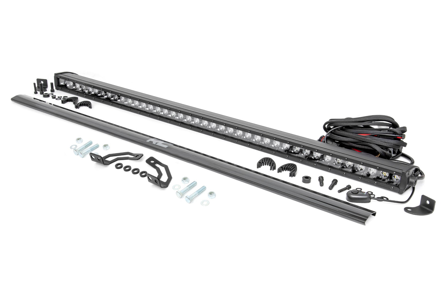 Rough Country LED Light Kit | Rear Mount | 40" Black Single Row | Polaris RZR 1000XP4 (2024)
