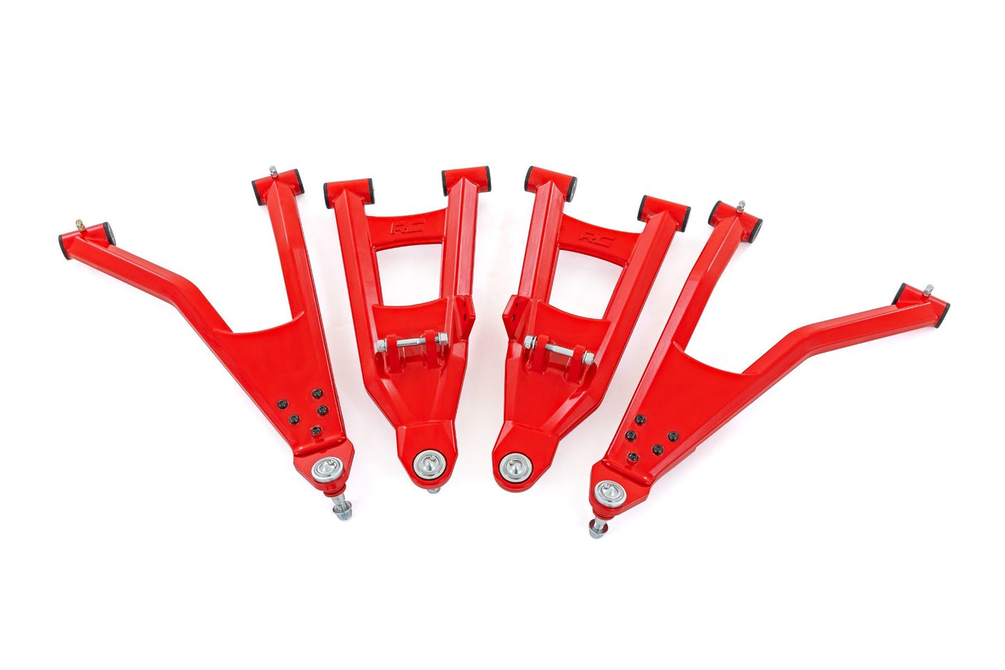 Rough Country Red Aluminum Control Arms | 2" Forward Offset | Polaris Ranger XP 1000