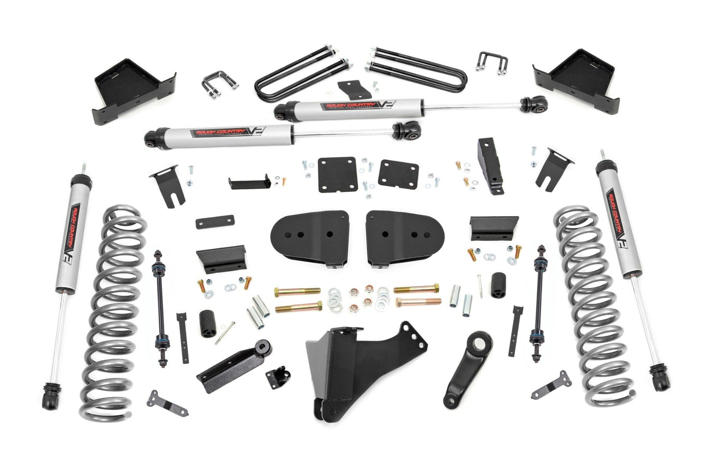Rough Country 4.5 Inch Lift Kit | V2 | Diesel | Ford F-250/F-350 Super Duty 4WD (2023-2026)
