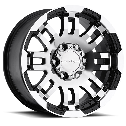 VISION WARRIOR CUSTOM WHEEL Gloss Black Machined Face