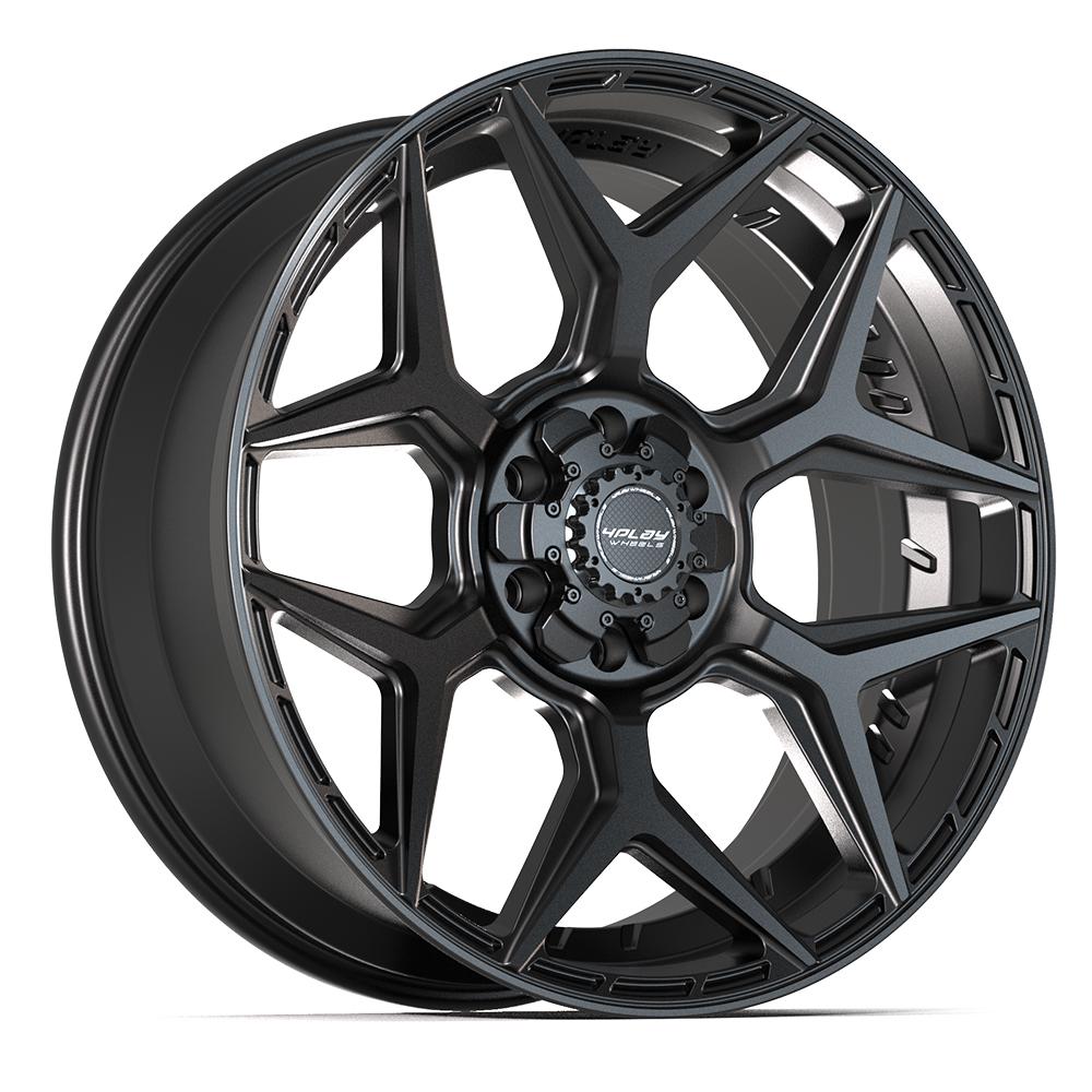 4PLAY 4P06 22x9 6X139.7, 6X135 12 SATIN BLACK
