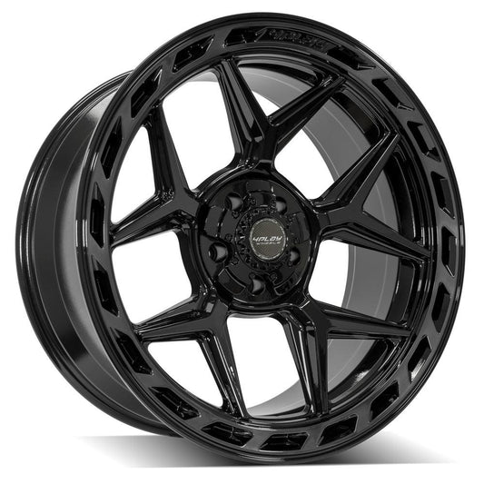 4PLAY 4P55 22x10 5X127, 5X139.7 -18 GLOSS BLACK W/ BRUSHED FACE & TINTED CLEAR