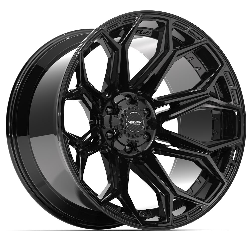 4PLAY 4P83 22x12 6X139.7, 6X135 -44 GLOSS BLACK