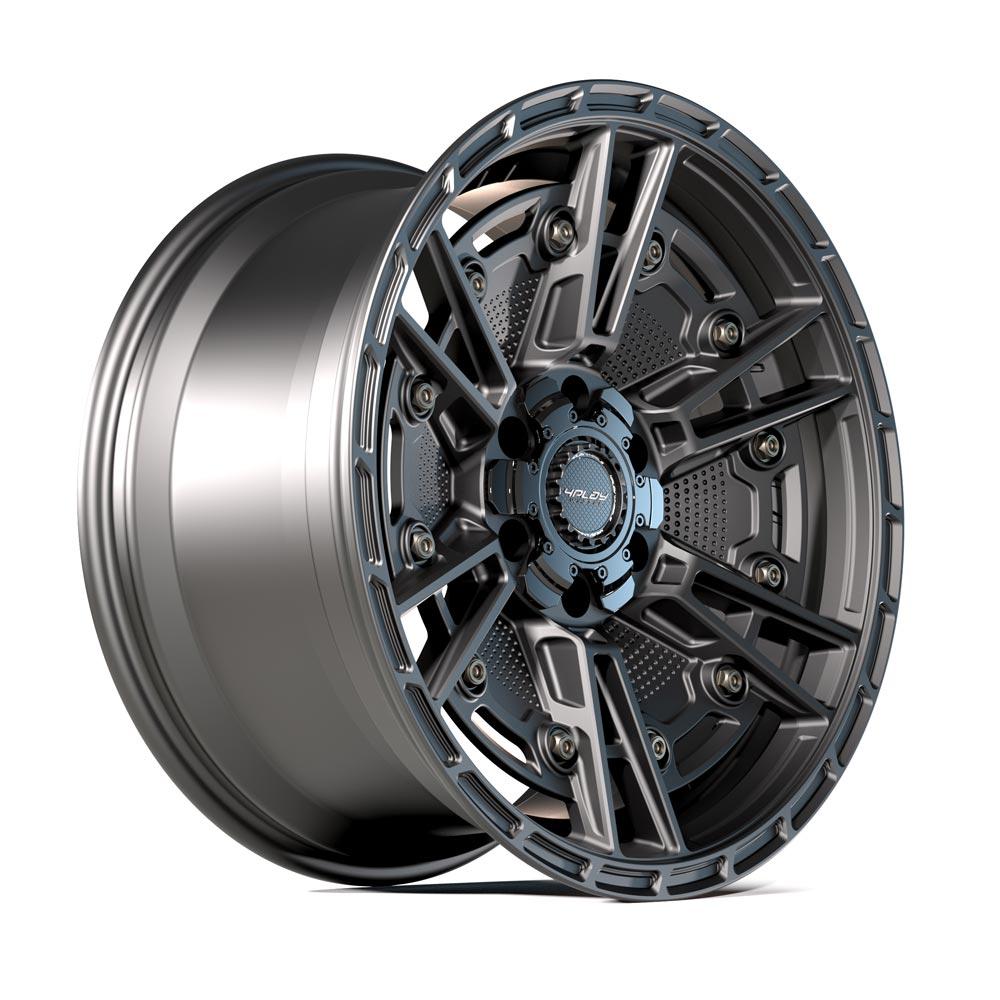 4PLAY 4PS01 17x9 6X139.7, 6X135 -6 SATIN BLACK