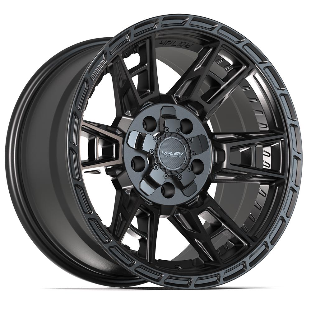 4PLAY 4PS20 17x9 5X127, 5X139.7 -6 SATIN BLACK