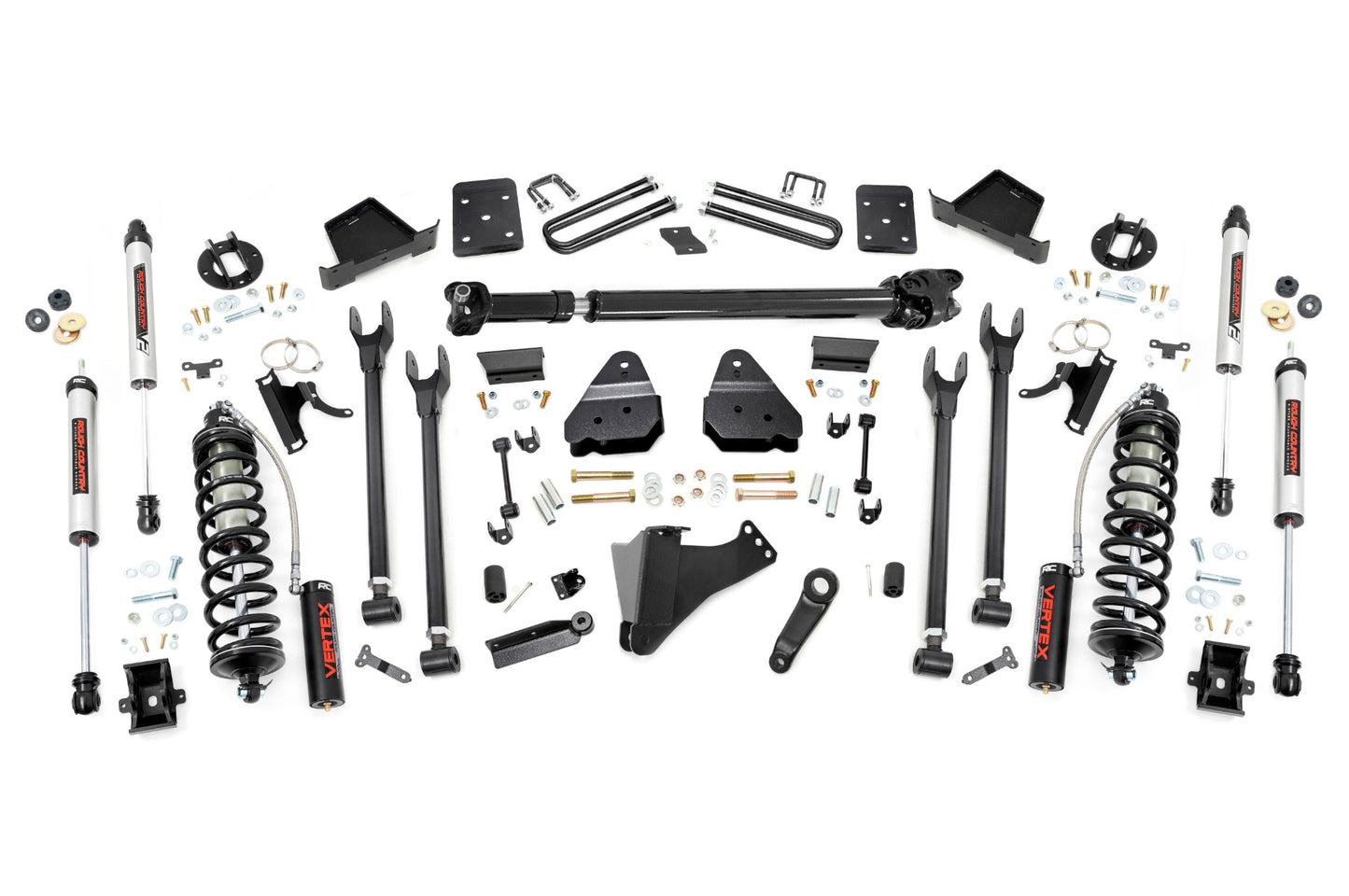 Rough Country 6 Inch Lift Kit | Diesel | 4 Link | D/S | C/O V2 | Ford F-250/F-350 Super Duty (17-22)