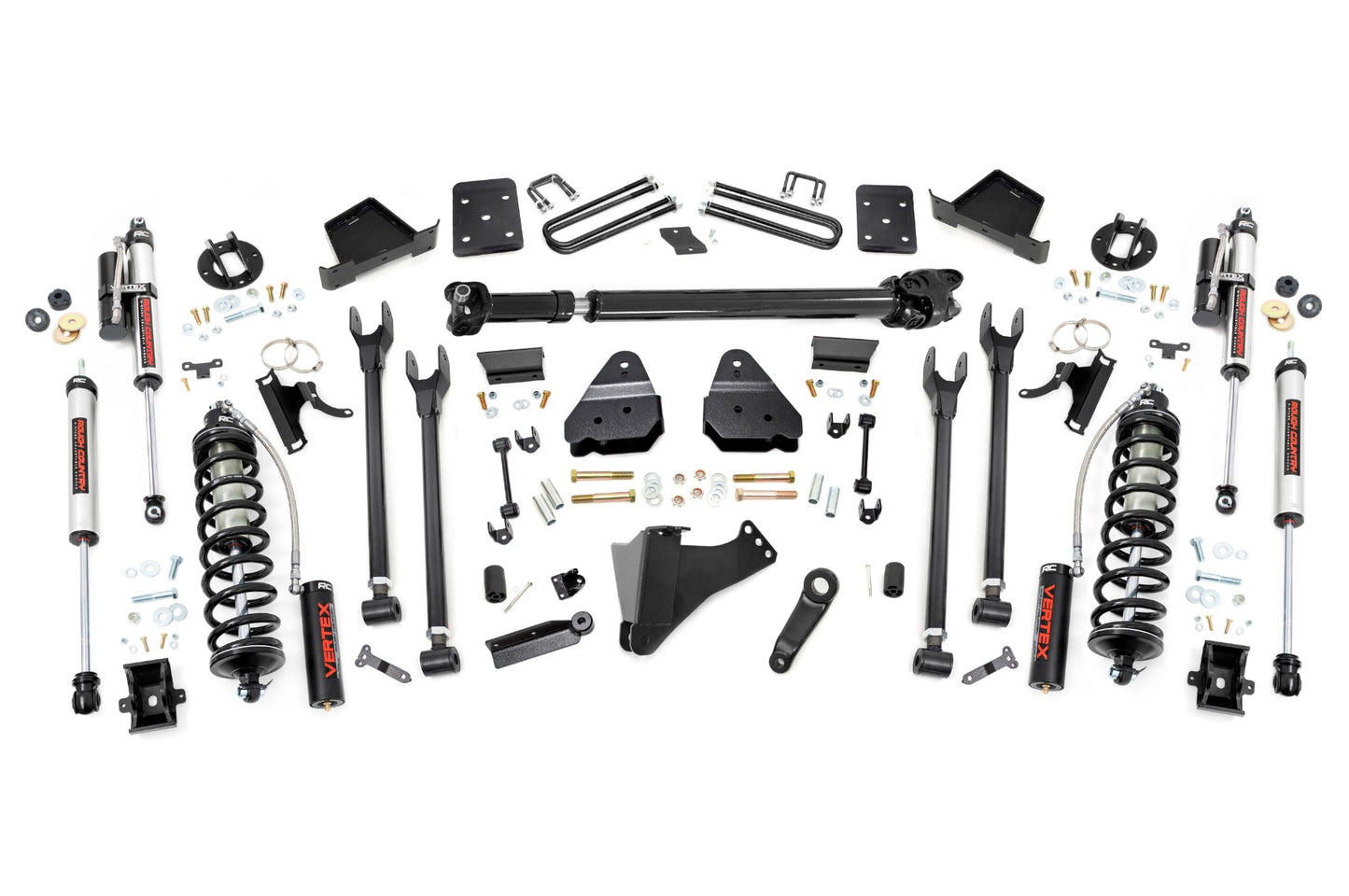 Rough Country 6 Inch Lift Kit | Diesel | 4-Link | FR D/S | C/O Vertex | Ford F-250/F-350 Super Duty (17-22)