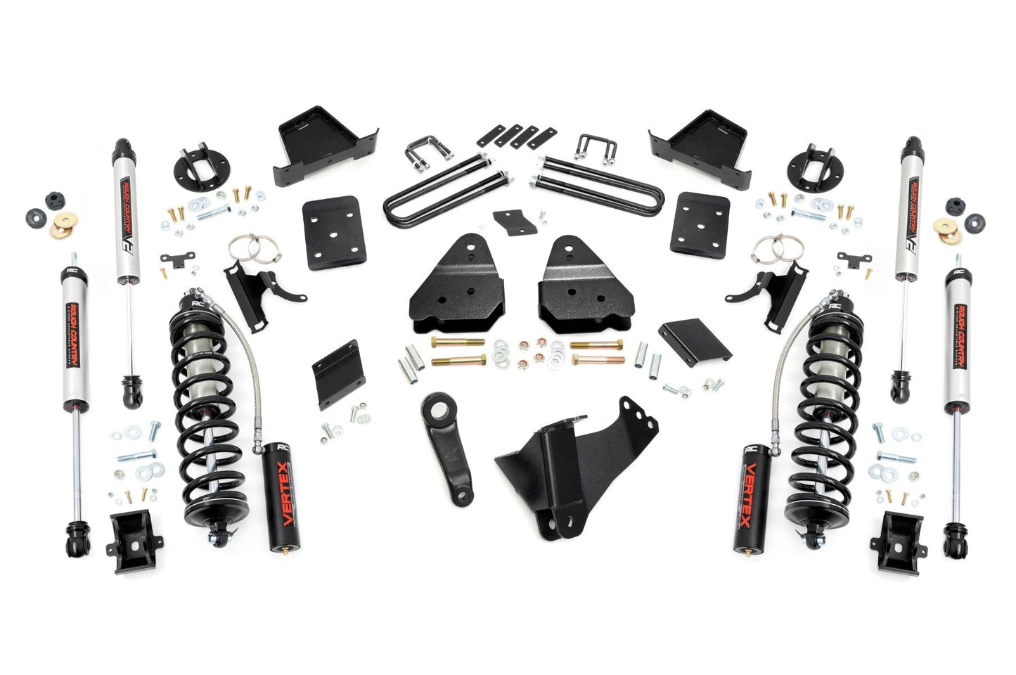 Rough Country 4.5 Inch Lift Kit | No OVLD | C/O V2 | Ford F-250 Super Duty 4WD (15-16)