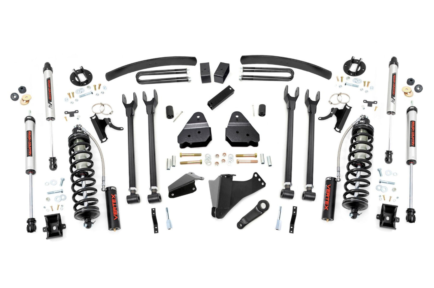 Rough Country 6 Inch Lift Kit | Diesel | 4 Link | OVLDS | C/O V2 | Ford F-250/F-350 Super Duty (05-07)