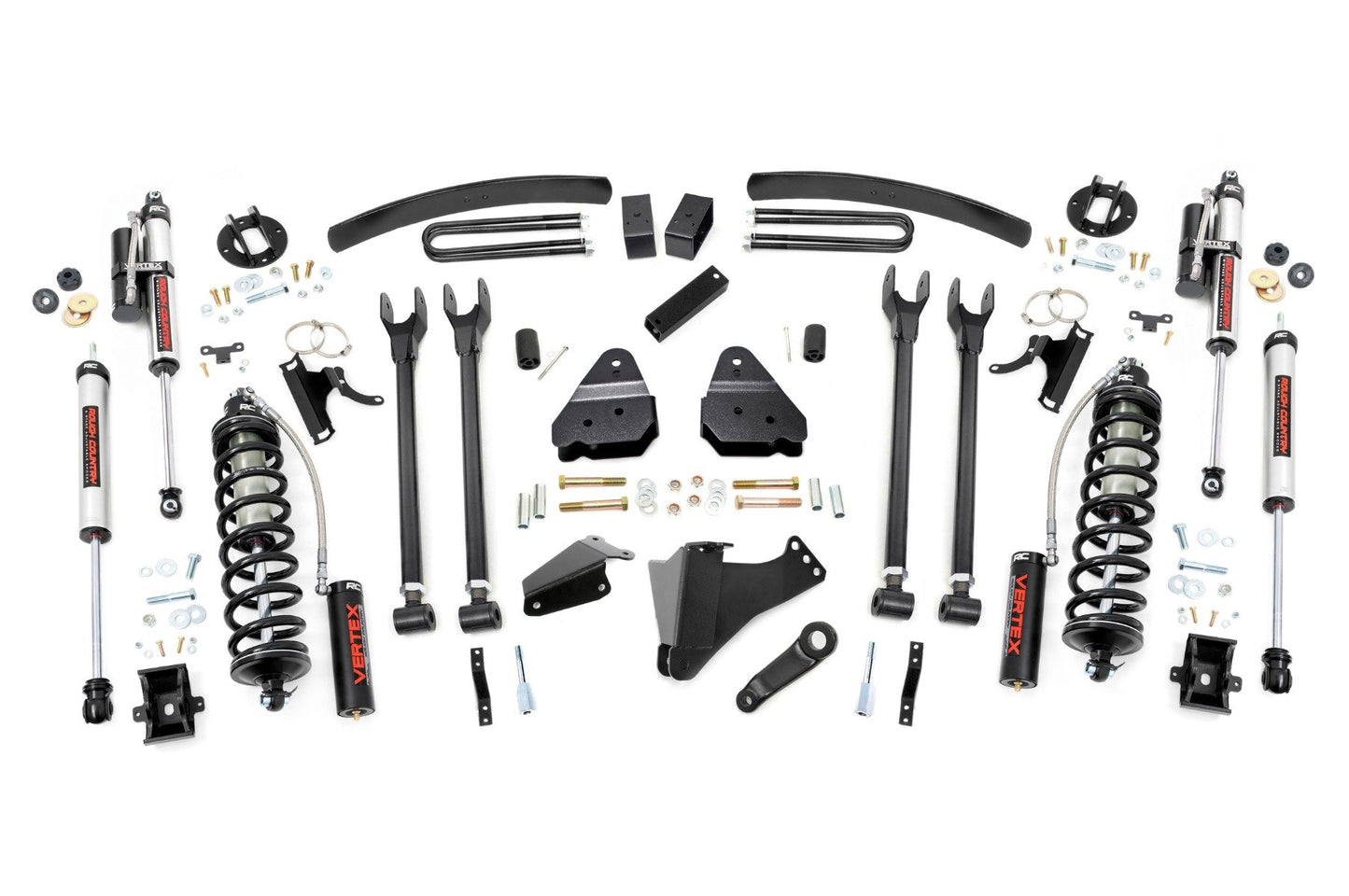 Rough Country 6 Inch Lift Kit | Diesel | 4 Link | C/O Vertex | Ford F-250/F-350 Super Duty (05-07)