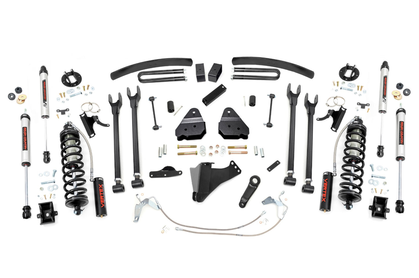 Rough Country 6 Inch Lift Kit | Diesel | 4 Link | C/O V2 | Ford F-250/F-350 Super Duty (08-10)