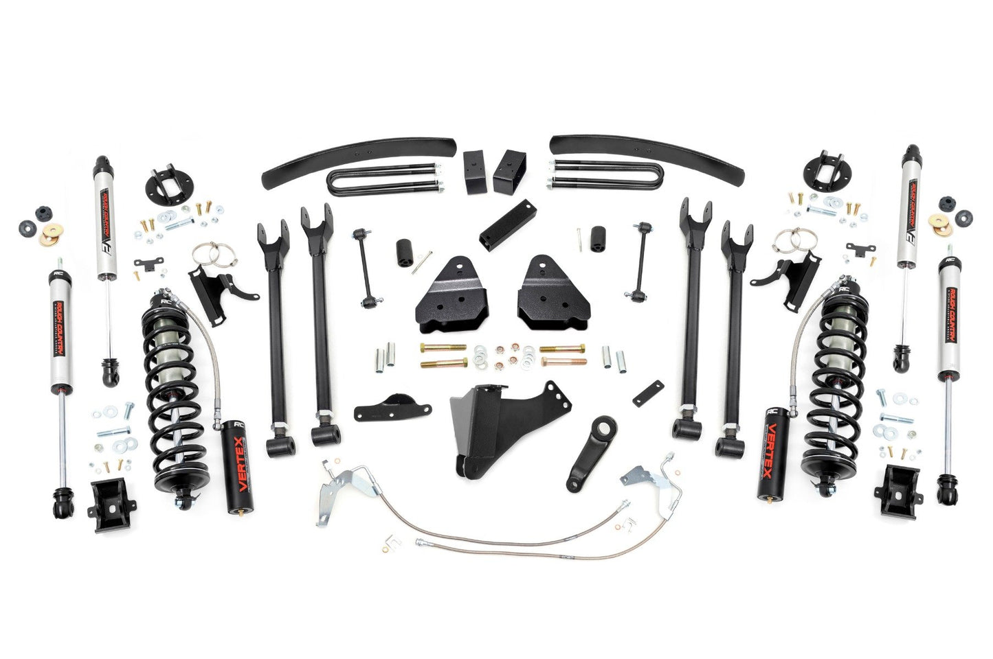 Rough Country 6 Inch Lift Kit | Gas | 4 Link | C/O V2 | Ford F-250/F-350 Super Duty (08-10)