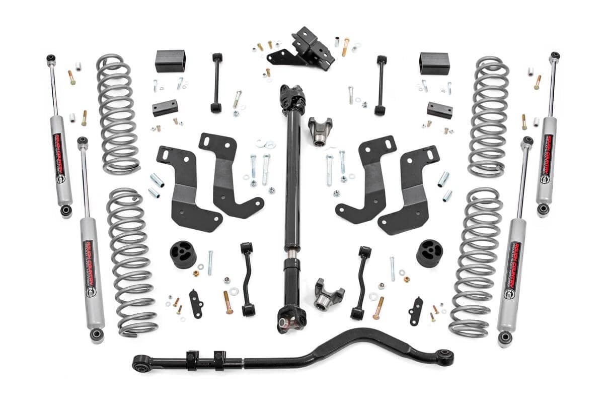 Rough Country 3.5 Inch Lift Kit | C/A Drop | Front D/S | Jeep Wrangler JL 4WD (2024-2026)