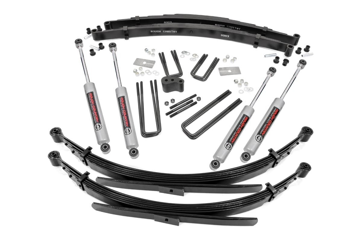 Rough Country 4 Inch Lift Kit | Rear Springs | Dodge W200 Truck/W300 Truck 4WD (1978-1980)
