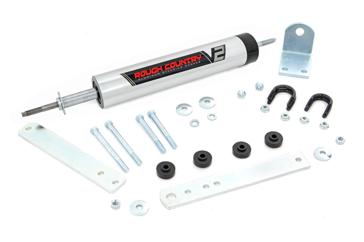 Rough Country V2 Steering Stabilizer | Ford Bronco/F-150/F-250 (1980-1998)