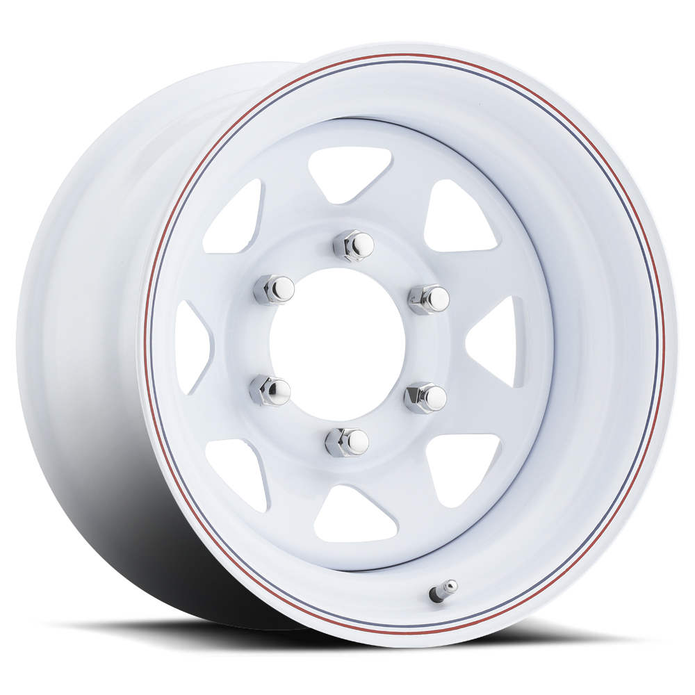 Allied Wheel Components 8 Spoke wheel White RBPS