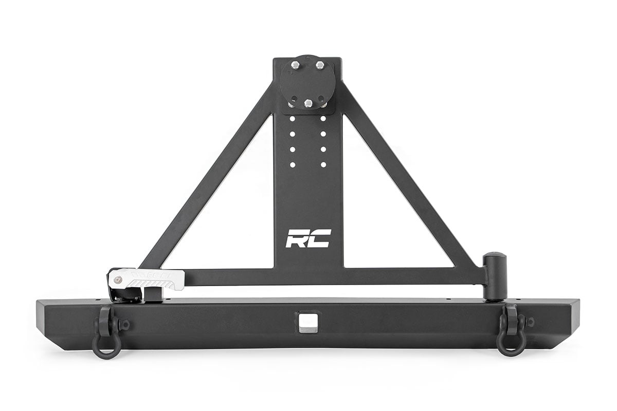 Rough Country Rear Bumper | Tire Carrier | Jeep Wrangler TJ (97-06)/Wrangler Unlimited (04-06)
