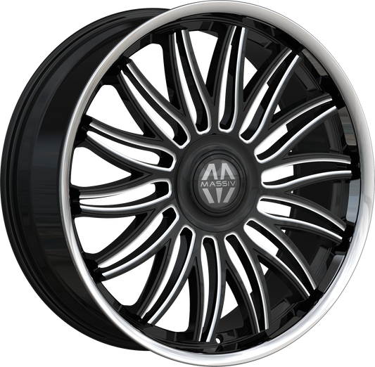 MASSIV 928 BLACK MILLED STAINLESS LIP