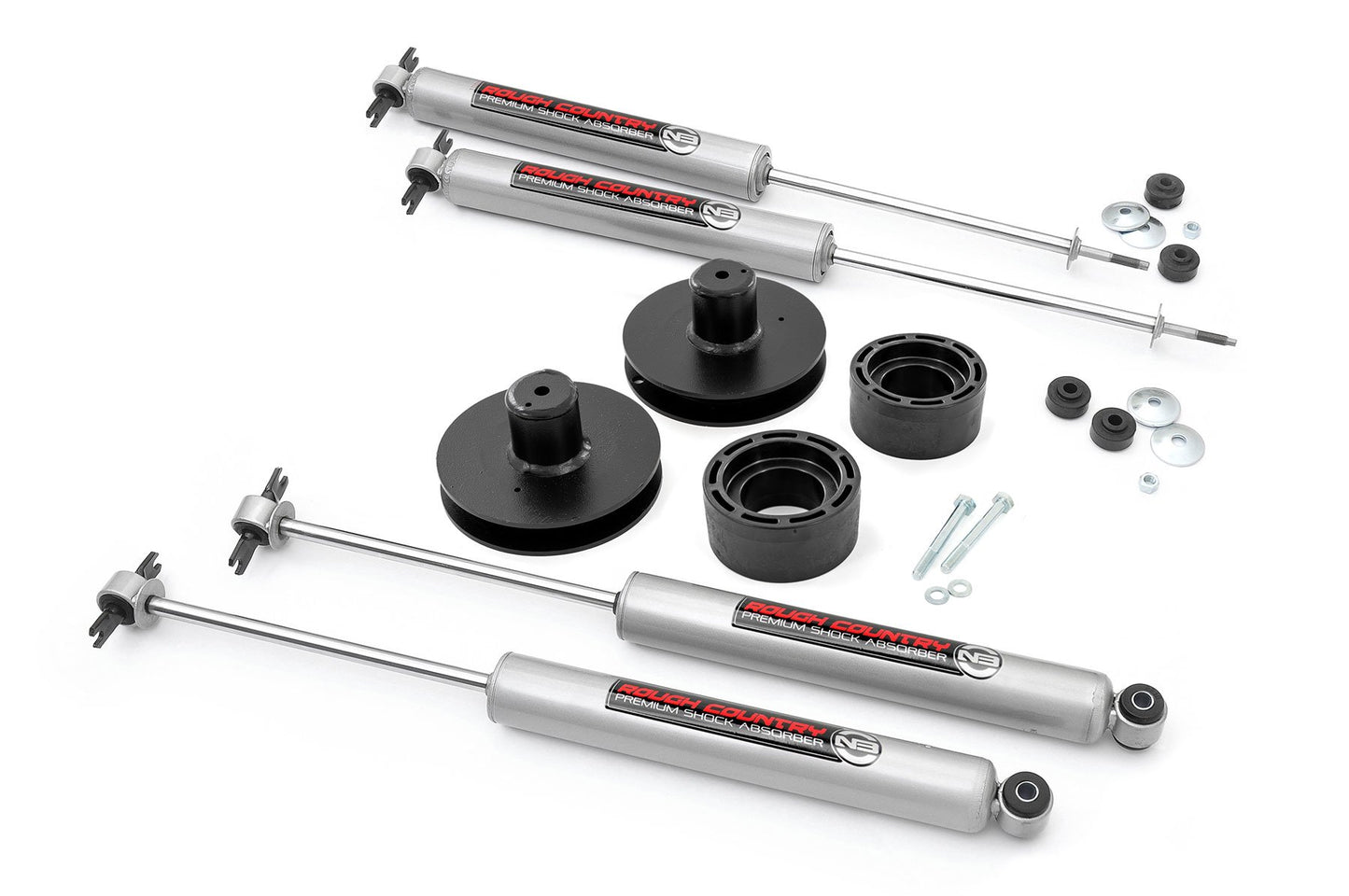 Rough Country 2 Inch Lift Kit | N3 | Jeep Wrangler TJ (97-06)/Wrangler Unlimited (04-06)