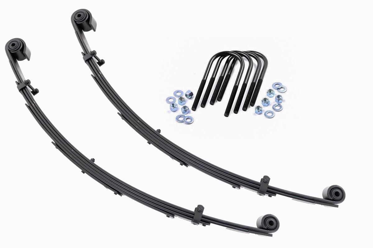 Rough Country Front Leaf Springs | 4" Lift | Pair | Ford Excursion/F-250 Super Duty/F-350 Super Duty 4WD