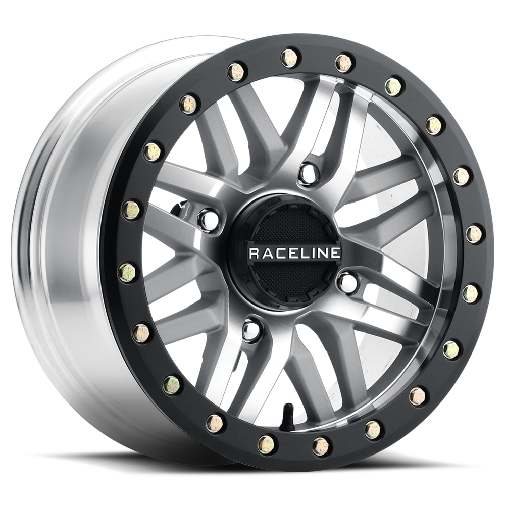 Raceline A91 Ryno wheel Black Machined As Cast