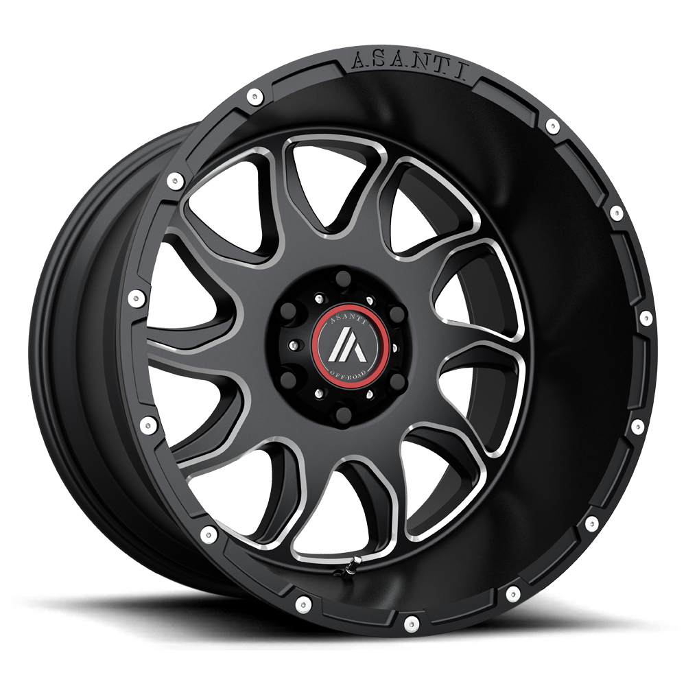 Asanti Off Road AB810 BALLISTIC GLOSS BLACK MILLED