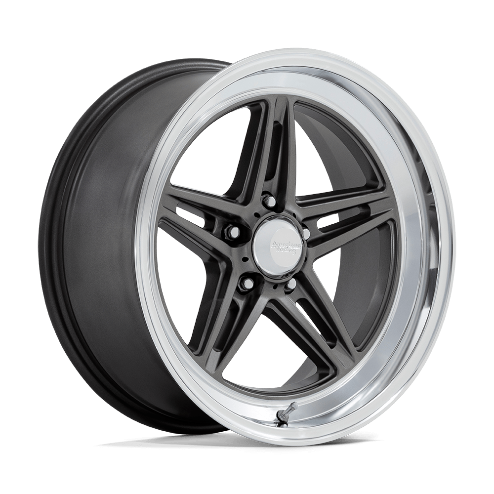 American Racing Vintage VN514 GROOVE ANTHRACITE WITH DIAMOND CUT LIP