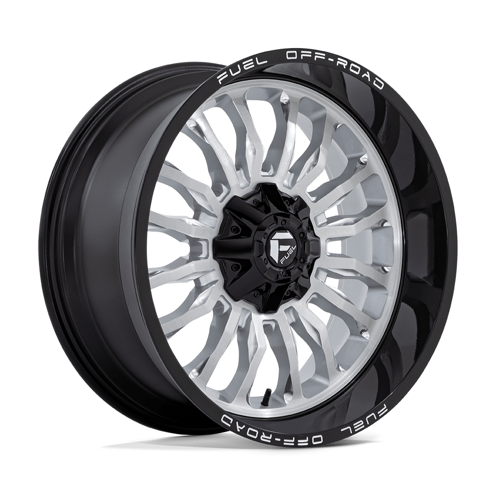 Fuel D798 ARC SILVER BRUSHED FACE WITH MILLED BLACK LIP