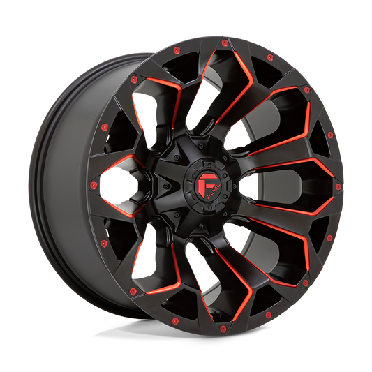 Fuel D787 ASSAULT MATTE BLACK RED MILLED