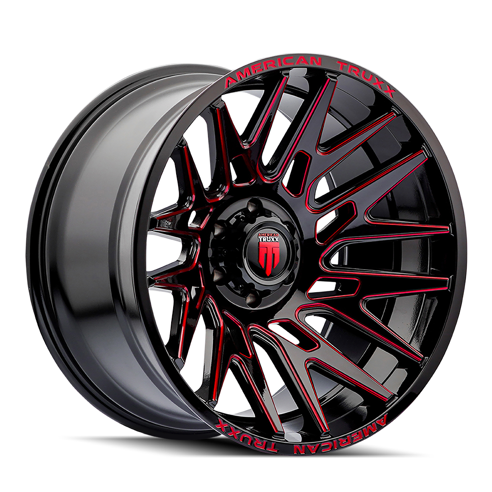 AMERICAN TRUXX EVOLUTION GLOSS BLACK PRIZM RED